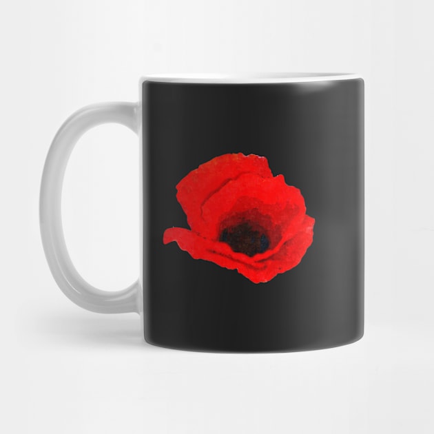 Painted Poppy Flower by oknoki